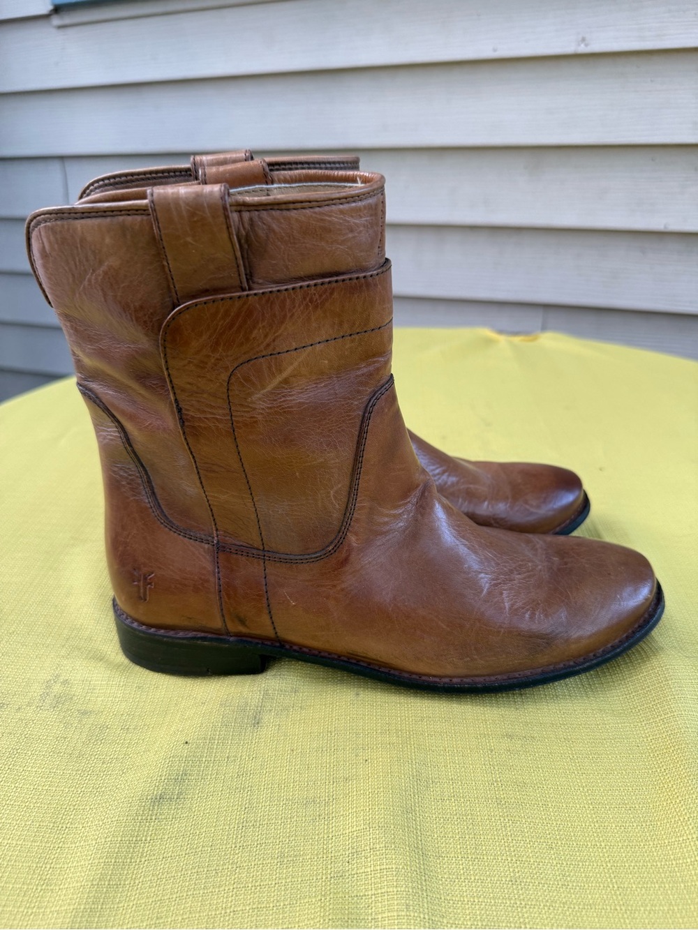 Frye Paige Short Riding Heeled Boots